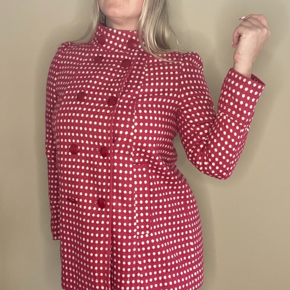 Next Red Polka Dot Pea Coat